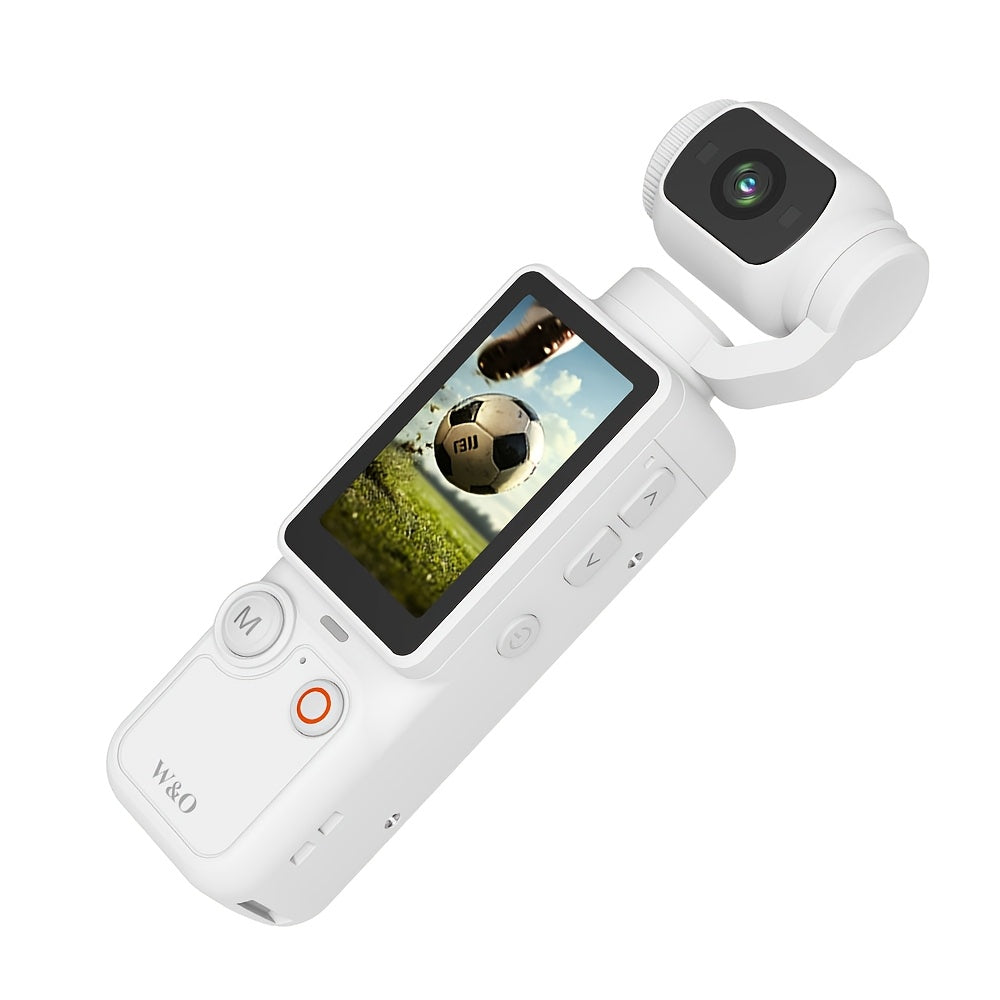 Ultra-lightweight 4-in-1 Action Camera, Supporting 1080P High-definition Video Recording, 360° Rotating Lens, Image Stabilization And One-click Recording - Compact Outdoor Camera, Suitable For Cycling, Vlog, And Drone-like Shooting Effects (compatib