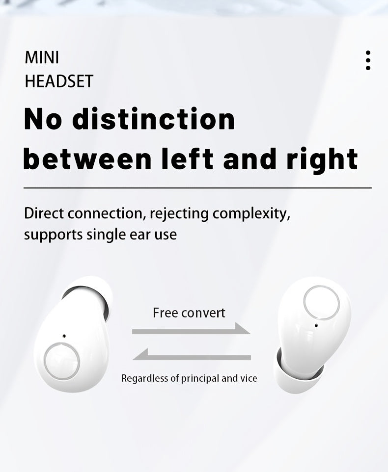 MSHUKCOE Ultra Compact Mini Wireless In Ear Wireless Earphones 5.4- True Wireless, Noise Cancelling, High Fidelity Sound Quality, All Day Invisible Design, Touch Control, USB-C Charging, Choice For Running And Sleeping, Compatible With All Phones