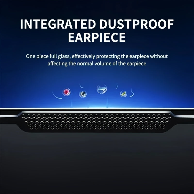 A Pack Of 5 Ultra-High-Definition Tempered Glass Screen Protectors, for iPhone 17 Pro Max/16 Pro Max/15 Pro Max 17 Air 17 16 16E 15 14 13 12 11 Plus Xs Max X, Easy to Apply, 9H+ Tempered Glass Film, Fingerprint Resistant