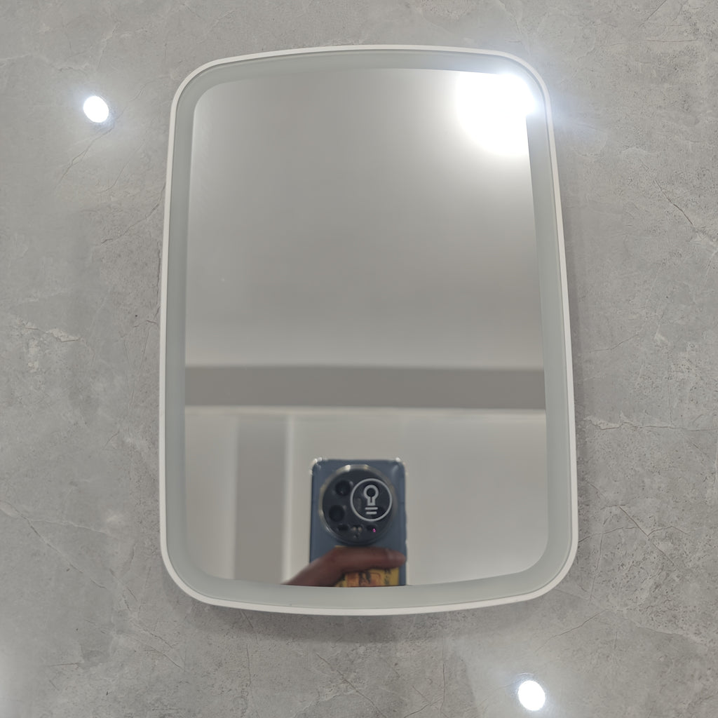 LED Makeup Mirror with Touch Sensor, Pocket Mirror, Travel Vanity Mirror in 3 Lighting Modes - White, Daylight and Warm Light, Adjustable Brightness, Portable Folding Desktop Cosmetic Mirror with USB Charging, Compact for Travel, Beauty Companion, Gift fo
