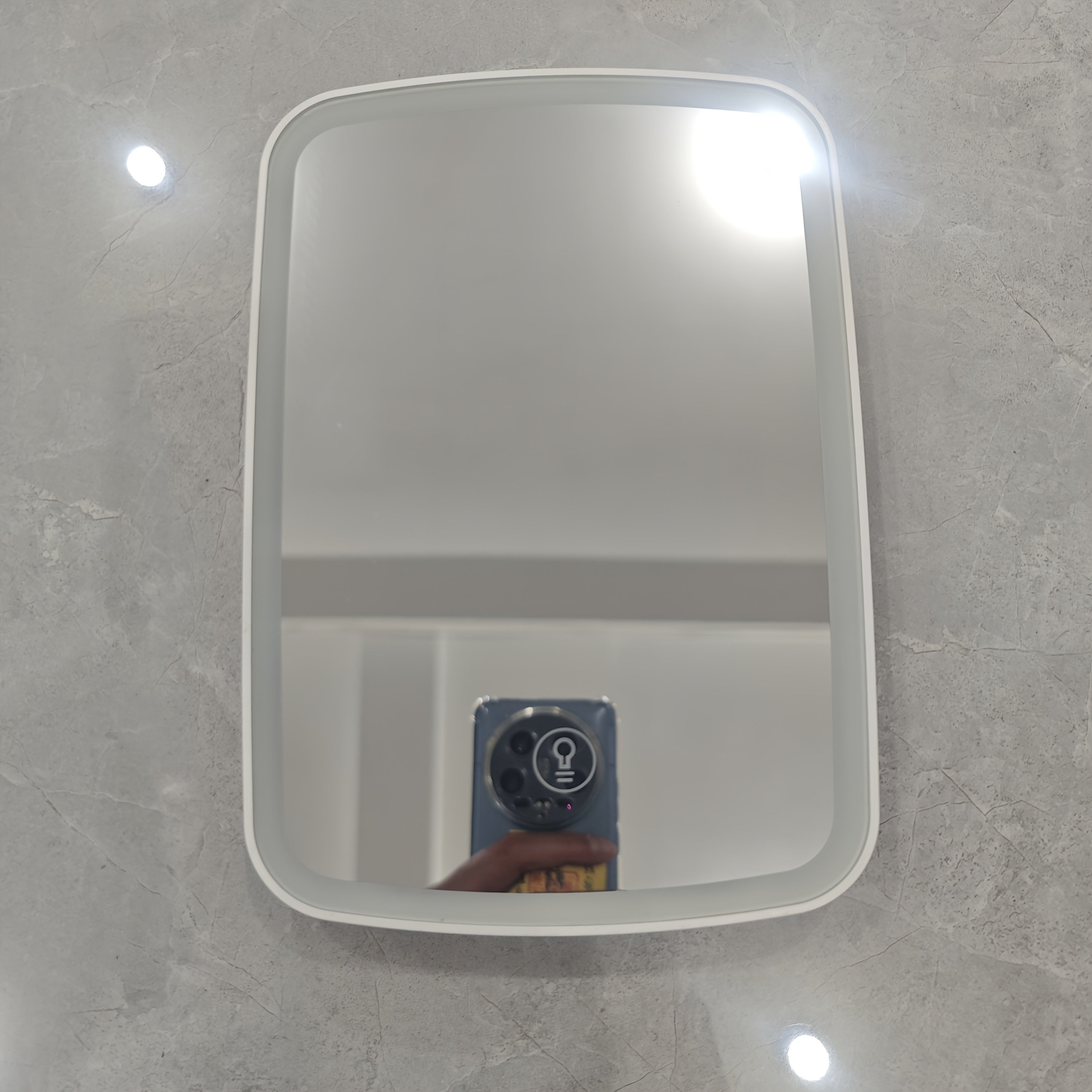 LED Makeup Mirror with Touch Sensor, Pocket Mirror, Travel Vanity Mirror in 3 Lighting Modes - White, Daylight and Warm Light, Adjustable Brightness, Portable Folding Desktop Cosmetic Mirror with USB Charging, Compact for Travel, Beauty Companion, Gift fo