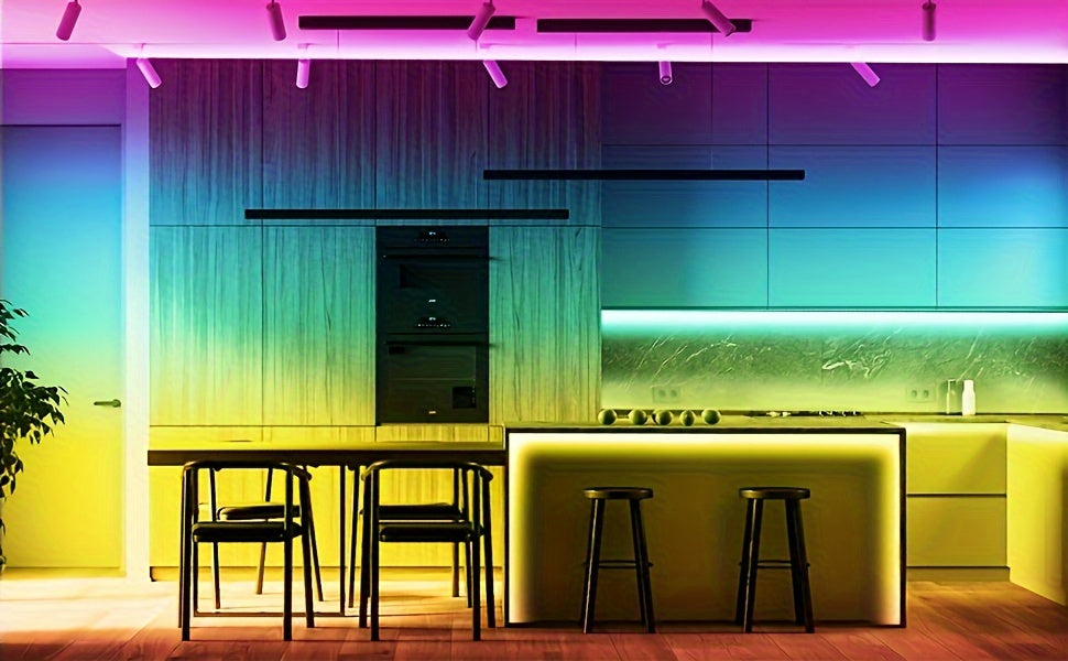 [LED Neon Lights] 1 Set Of LED Neon Lights 5m RGB LED String Lights With Remote Control APP Controller Waterproof Flexible Neon Lights With RGB LED Lights
