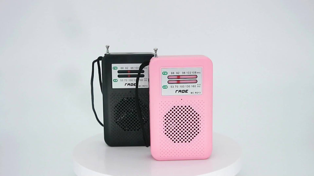 [Portable AM FM Radio] Portable AM FM Radio Speaker, Battery-Powered Handheld Radio W/Manual Tuner, Headphone Jack, Integrated Speaker, Adjustable Antenna, Durable Design And Wrist Strap