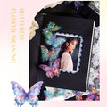 [3D Butterfly Stickers] 120pcs 3D Butterfly Stickers - Glitter Holographic Resin, And Clear for Scrapbooking, Journals, Cell Phones, Cell Phone Charms, Laptops And Crafts