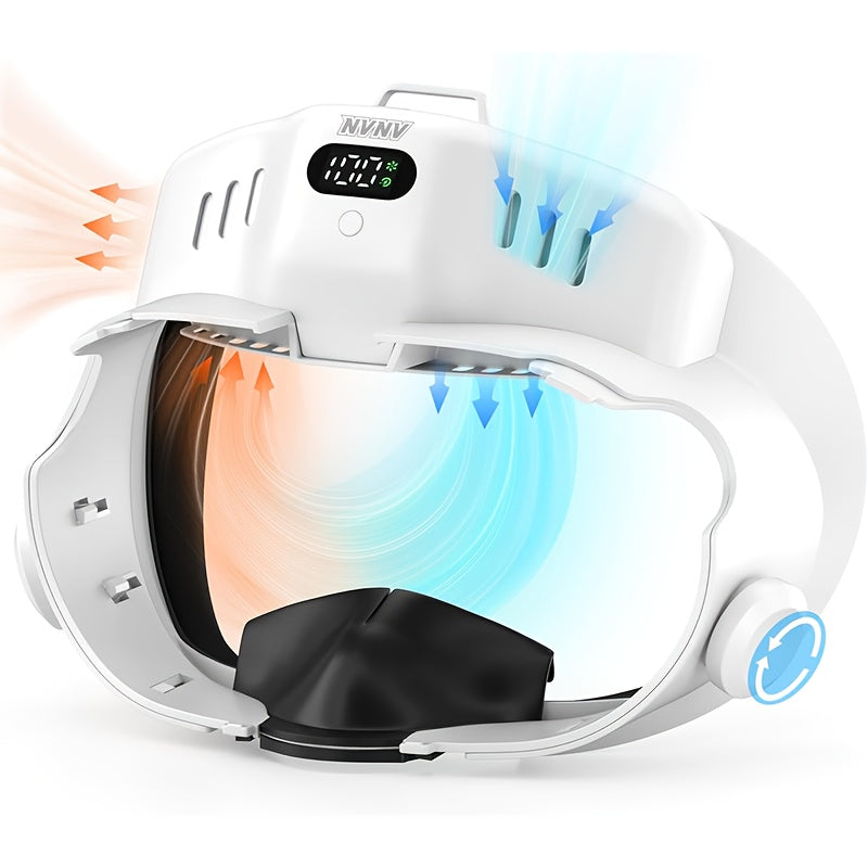 [VR Cooling Fan] Virtual Reality Cooling Fan, Suitable Only for Meta Quest 3, VR Accessory, Face Pad, Face Interface and Anti-Fog Fan, 3-Speed Independent Dual Turbo Cooling Fan, Dedicated Air Duct