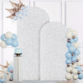 2 Sets Wedding Arch Cover Sequin Panel Arch Cover 6Ft 7.2Ft Metal Arch Cover Spandex Arch Backdrop Cover PAIMETTER PAIMETTE GLITTER ARCH COVER ARCH COVER Cover