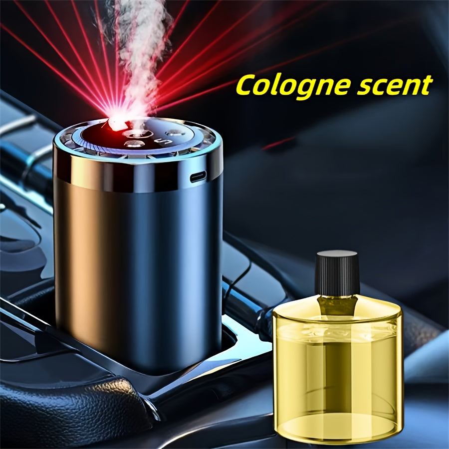 [Ideal Gift] Smart Car Air Freshener With Aromatherapy Features, Featuring A Dynamic Light Display And A Starry Sky Mode, Portable Car Air Humidifier, USB Charging, Suitable For Any Car Model, Ideal Car Gift And Holiday Gift, Car Additions