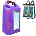 3pcs Waterproof Dry Bag - Roll Top Waterproof Backpack W/ Phone Case/ Pouch - Boating & Kayak Accessories - Essentials For Camping Swimming Beach Fishing Rafting Travel
