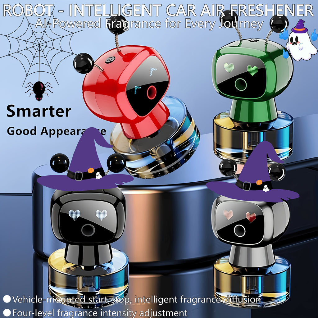 Smart Car Air Freshener, Artificial Intelligence Rechargeable Car Aromatherapy Diffuser, Equipped With Smart Eyes, Smart Car Aromatherapy With Four-level Adjustable Function, Is A Great Gift.