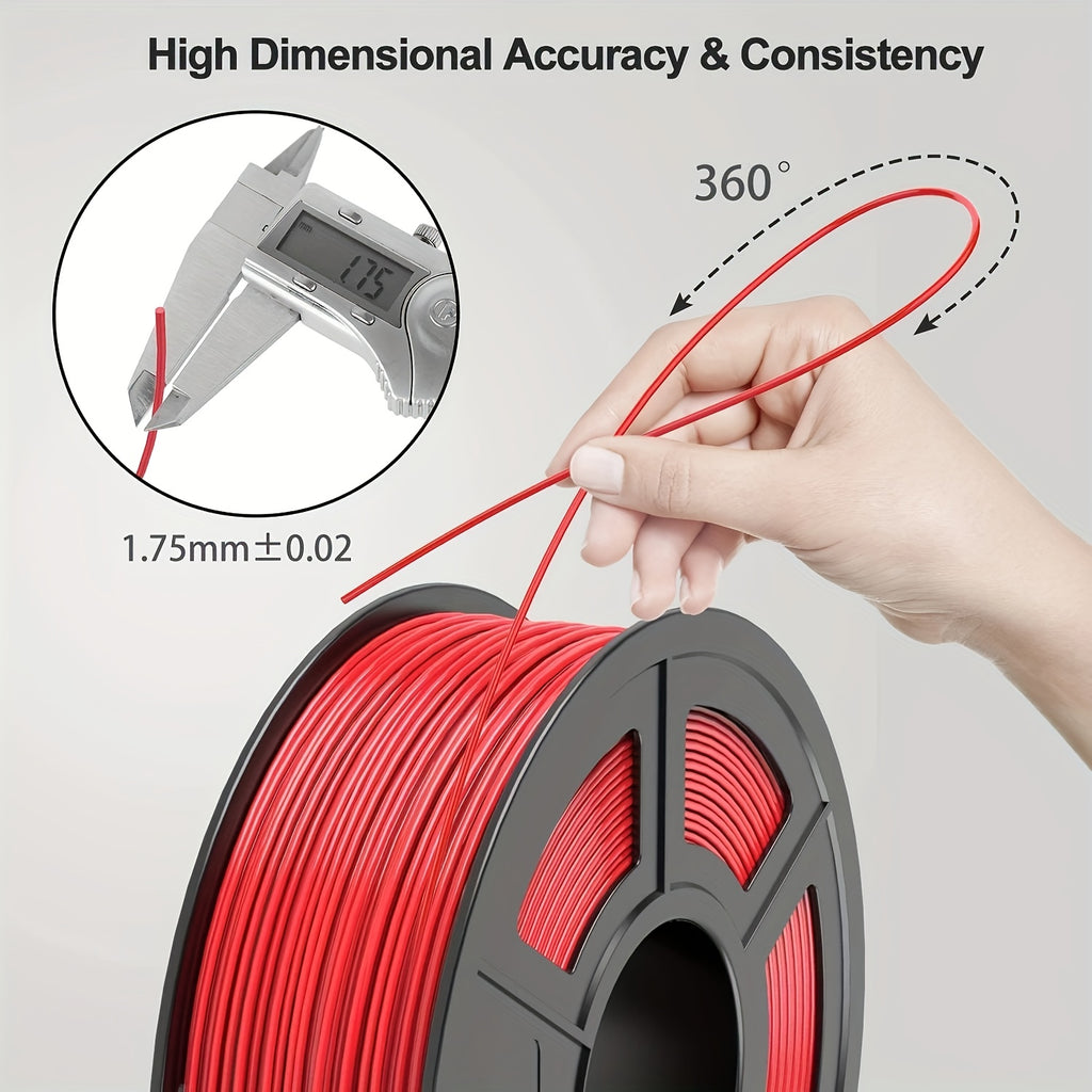 [PETG Filament 1.75Mm] KELEIDI 3D Printing Consumables PETG Filament Consumables, 1.75Mm, High-Speed Printing, High Precision, Strong Toughness, Neat Wiring, 1000 Grams (2.2 Pounds), Suitable for Most FDM Printers