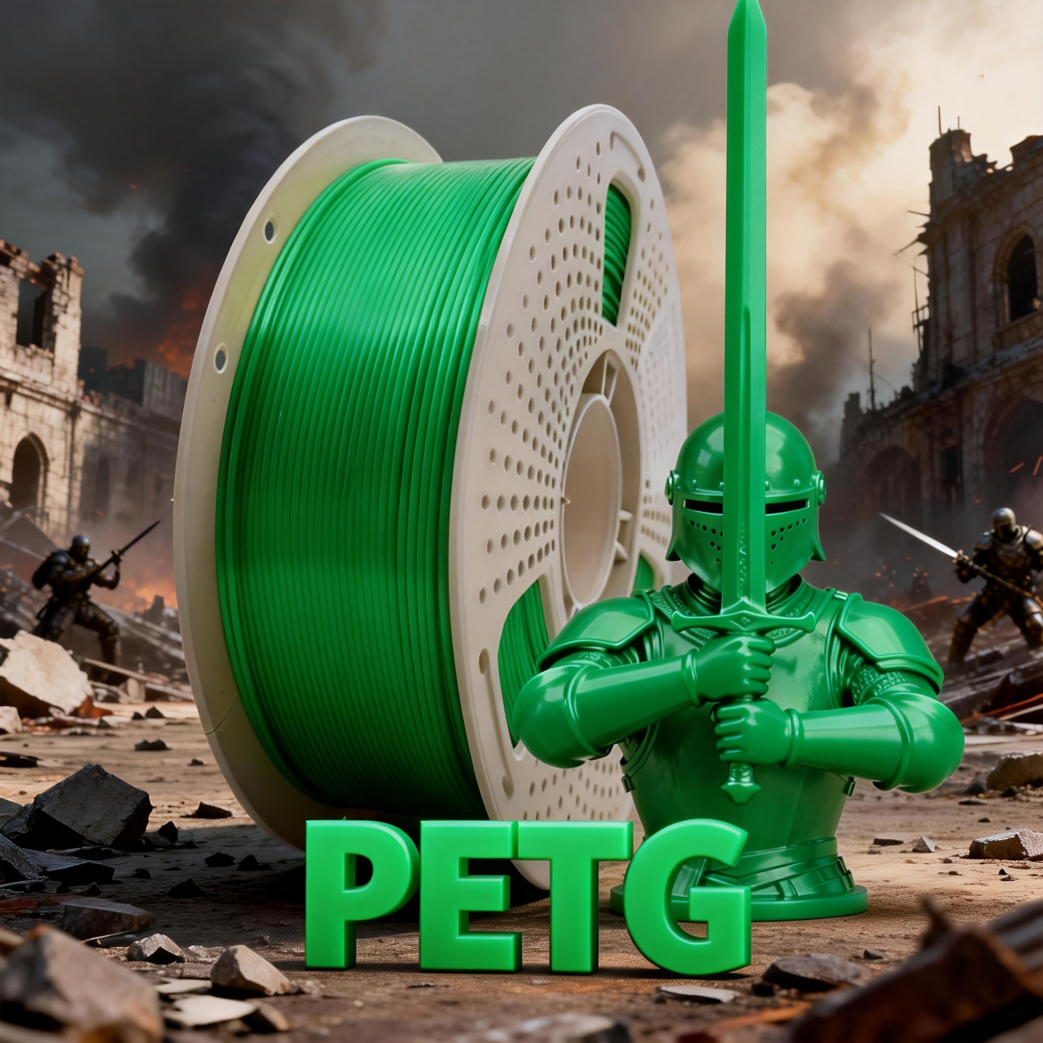 1000g3D Printer PETG Filament 1.75mm, 1kg (2.2 Pounds), Suitable for Most FDM 3D Printers, High-toughness 3D Printer Consumables, Dimensional Accuracy +/- 0.03mm, Vacuum-packed, Smooth Printing, Suitable for Hobbyists And Beginners