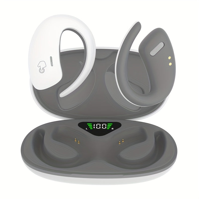 90H Wireless Earphones - Long-Lasting Wireless Sound with Advanced ENC Noise Cancellation, Immersive 3D Deep Bass, And Secure Fit Earhooks for Wireless Running - Universal Compatibility for Los And Android Devices