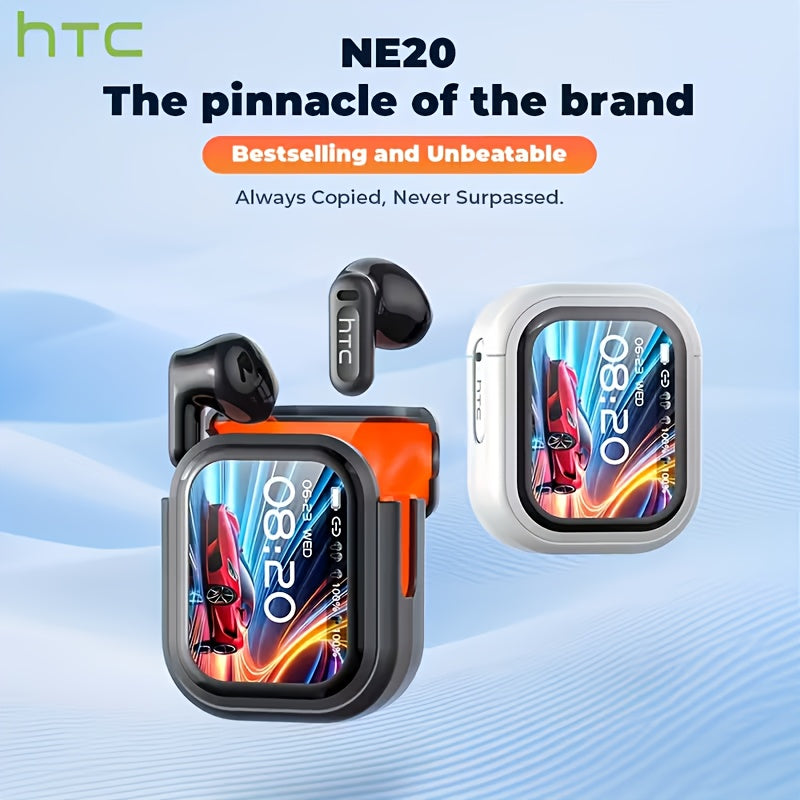 The New HTC NE20 TWS Wireless Headphones Feature 131 Language Translation, High-definition LED Display And High-fidelity Wireless Headphones. They Are Suitable for Office Use, Sports, Study And Audio Calls. Built-in Microphone. Birthday Gift