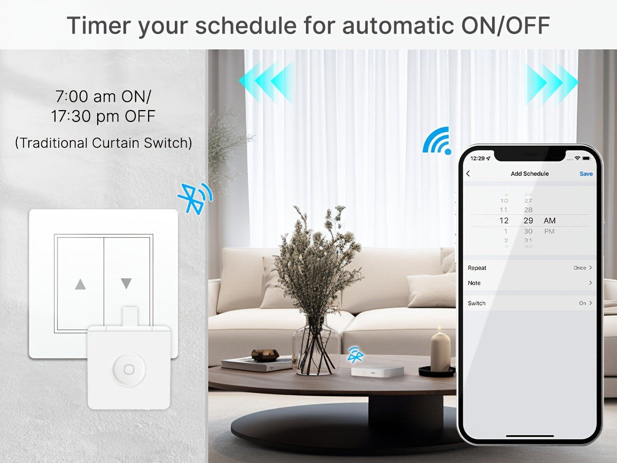 MOES Fingerbot, Wireless, Enabled Automatic Touch Control, Lazy-Friendly, Works with Smart Life App, Alexa, Google Home for Easy Home Automation (1 Black Pack)