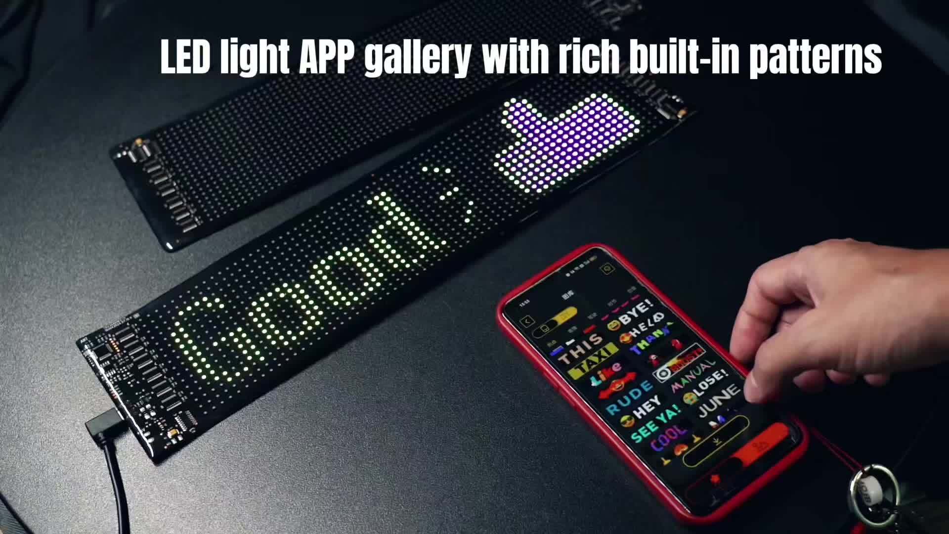 4th Of July Decor: Smart Lighting-Devil Eyes LED Light, 23.42''x4.72'' Scrolling Bright Advertising, Programmable LED Sign, Flexible Digital Matrix Display, [High Refresh Rate Screen], Perfect Wedding Decorations, And More