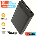 10000Mah Power Bank DC5V 3A Portable Charger External Battery Pack for Heating Vest Jacket Scarf Gloves Electric Heating Equipment