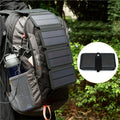 Portable Folding Solar Panel with USB Port - Ideal for Outdoor Trips, Hiking And Camping, Charges Cell Phones, Tablets, Fans And Flashlights,