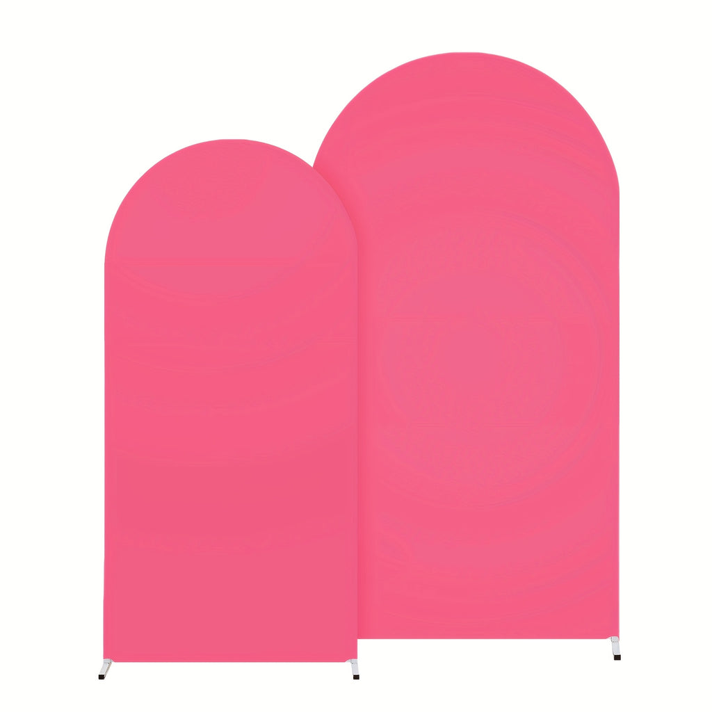 2D Flat, Two Different-sized And Styled Wedding Arch Banner Covers with Stretchable, Wear-resistant And Wrinkle-free Fabric, Tight-fitting Arch Covers Suitable for Wedding Ceremonies, Gender Reveals And Birthday Parties.
