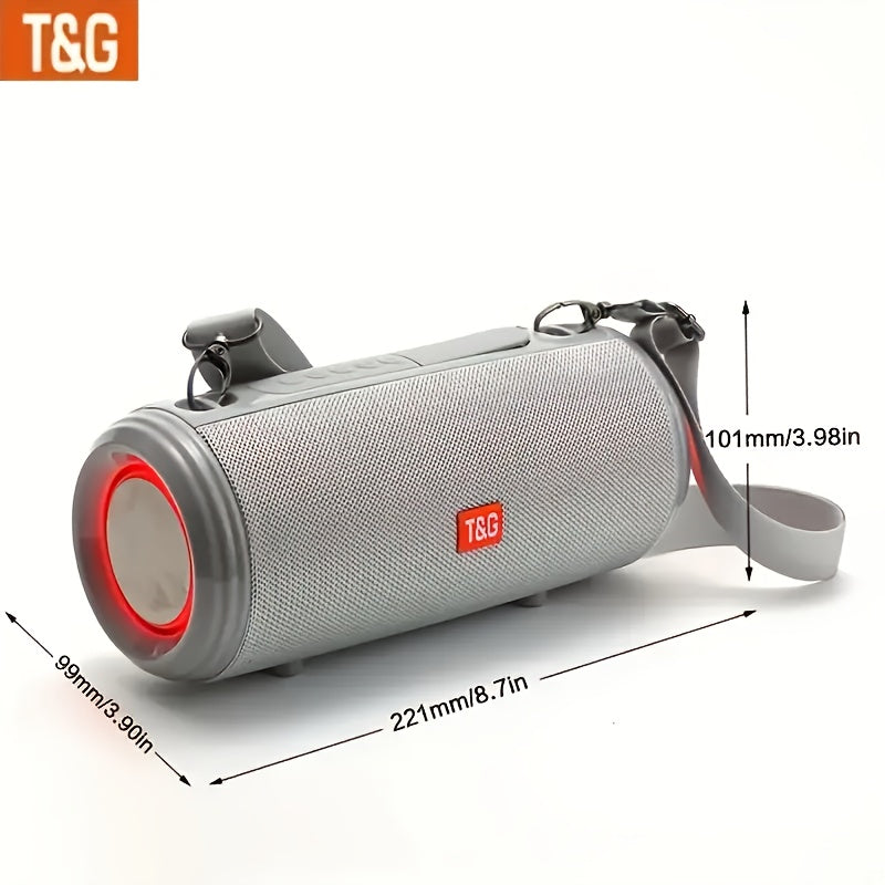 TG537 Portable Wireless Loudspeaker - TWS System, Hands-Free Calling, TF Card & USB Playback - Compatible with Smartphones, Tablets, TV, Perfect for Camping, Travel, Mobile Phone Additions