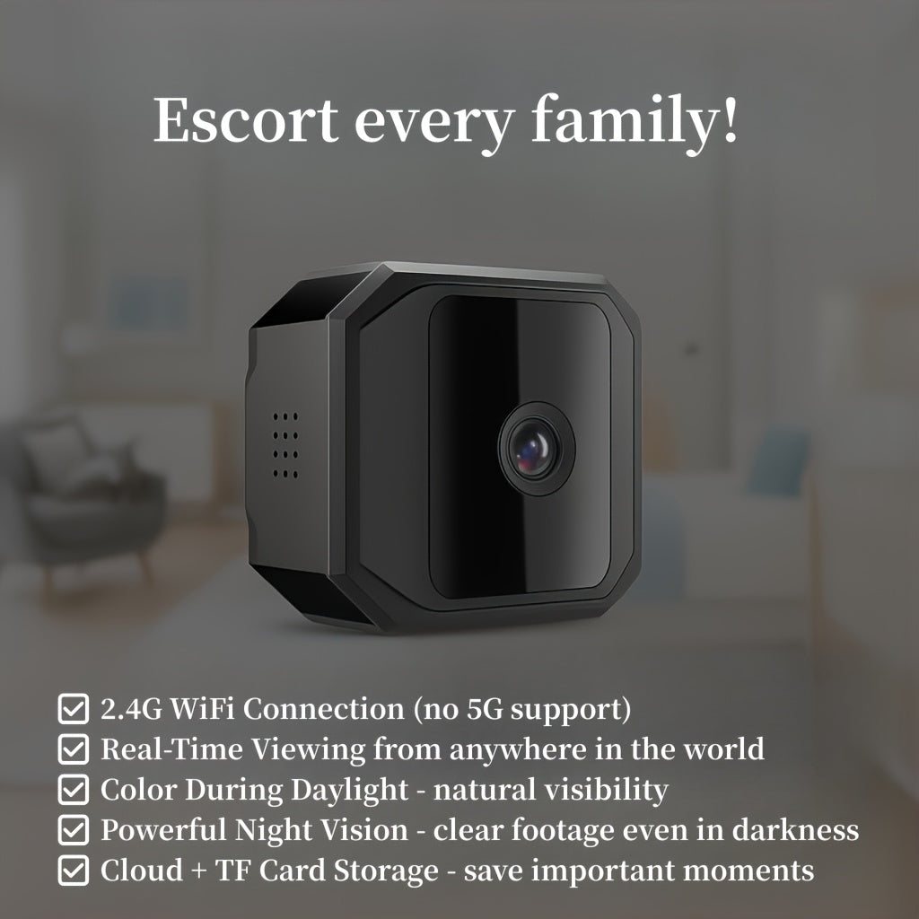Halloween Special Offer!  Wireless Surveillance Camera - Full-Color Night Vision, Two-Way Voice Call, Motion Detection, Built-in AP Hotspot, Internet-Free Viewing, Real-Time Monitoring for Home, Family, And Pet Safety