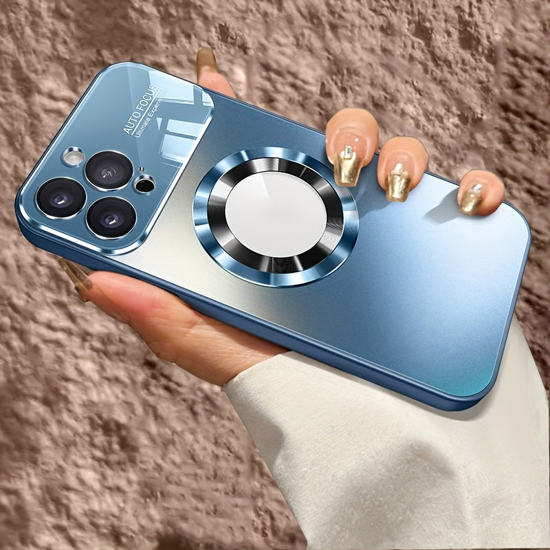 New Luxury Matte Titanium Phone Case, Compatible with Iphone 17 Pro, Iphone 17 Pro Max, Iphone 17 Air, And Iphone 17. Features Magnetic Wireless Charging, Shockproof Glass for Camera Lenses, And a Built-In Lens Protector. A Perfect Christmas Gift.