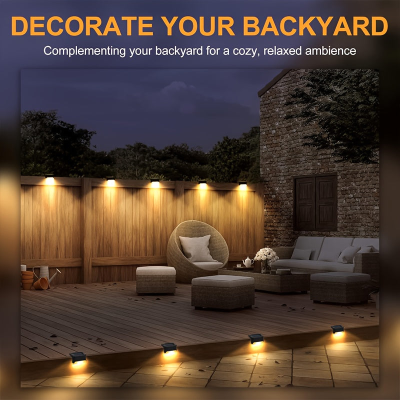 Solar Outdoor Lights - 30/20pcs Solar Deck Lights, Solar Power Step Lights, IP44 LED Lights Warm White, for Home Garden Decoration, Solar Decorative Stair Lights for Outdoor Landscape Lighting, Fences, Patio, Courtyards, Terraces, Paths.