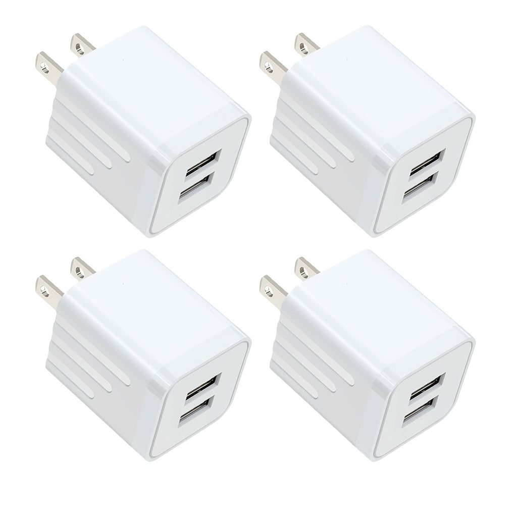 USB Wall Charger, JOZASHON 2.1A/5V Dual Port USB Cube Power Adapter Charger Plug Block Charging Box Brick for iPhone 16 15 14 13 12 11 Pro Max SE XS XR X 8 7 6 6S Plus, Galaxy, Android Phones