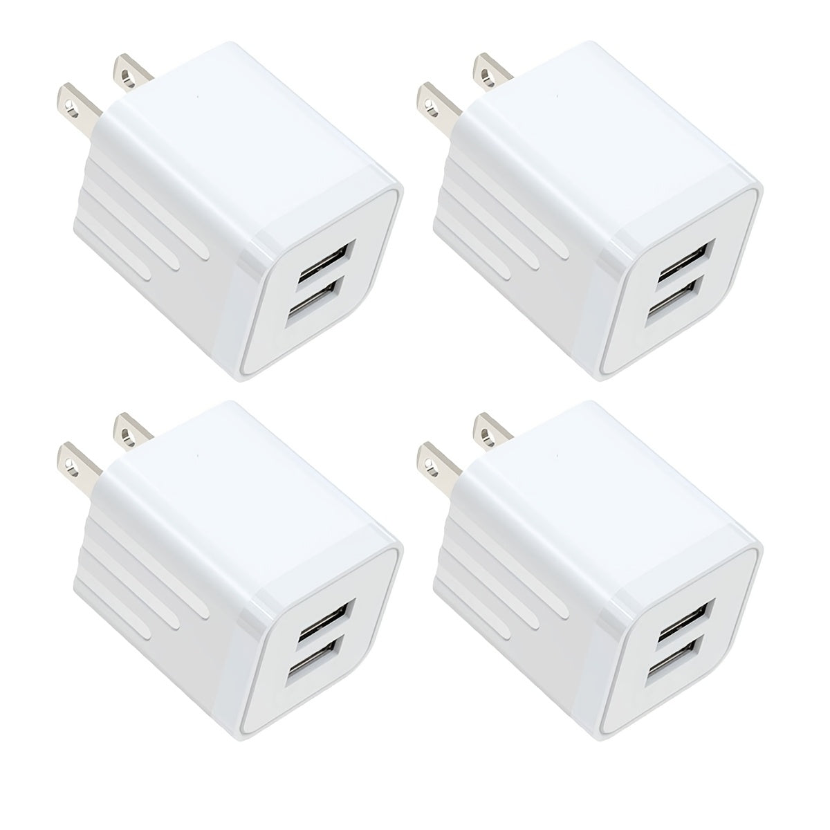 USB Wall Charger, JOZASHON 2.1A/5V Dual Port USB Cube Power Adapter Charger Plug Block Charging Box Brick for iPhone 16 15 14 13 12 11 Pro Max SE XS XR X 8 7 6 6S Plus, Galaxy, Android Phones