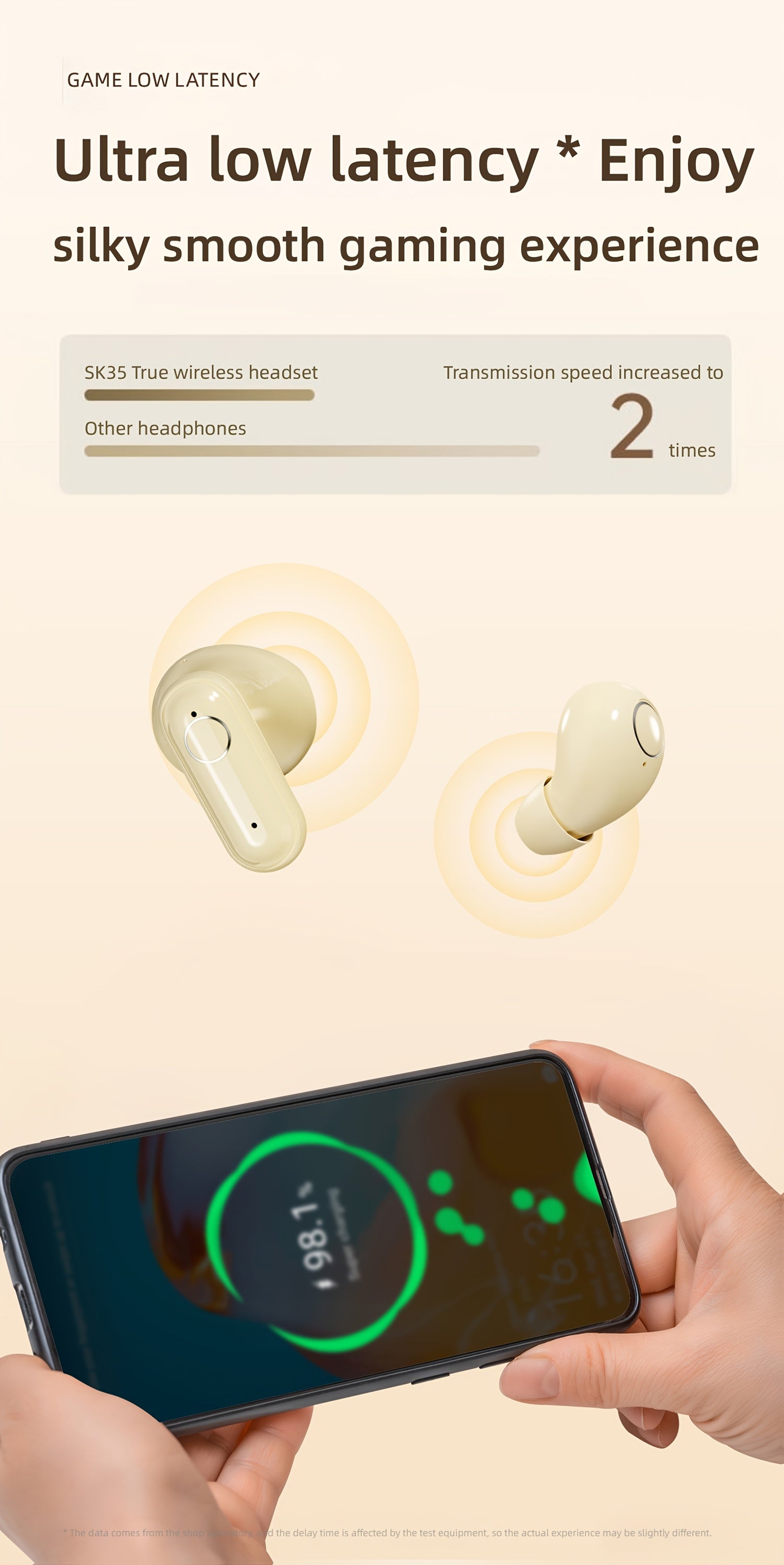 MSHUKCOE 2in1 Wireless Wireless Headphones, Mini Invisible Sleep Earbuds, Sports Noise Cancelling Earphones Comfortable To Wear, Low Bass 6D Sound Effect HIFI Music, For Leisure, Office, And Classroom, Long Battery Life, Suitable For Birthday Gifts