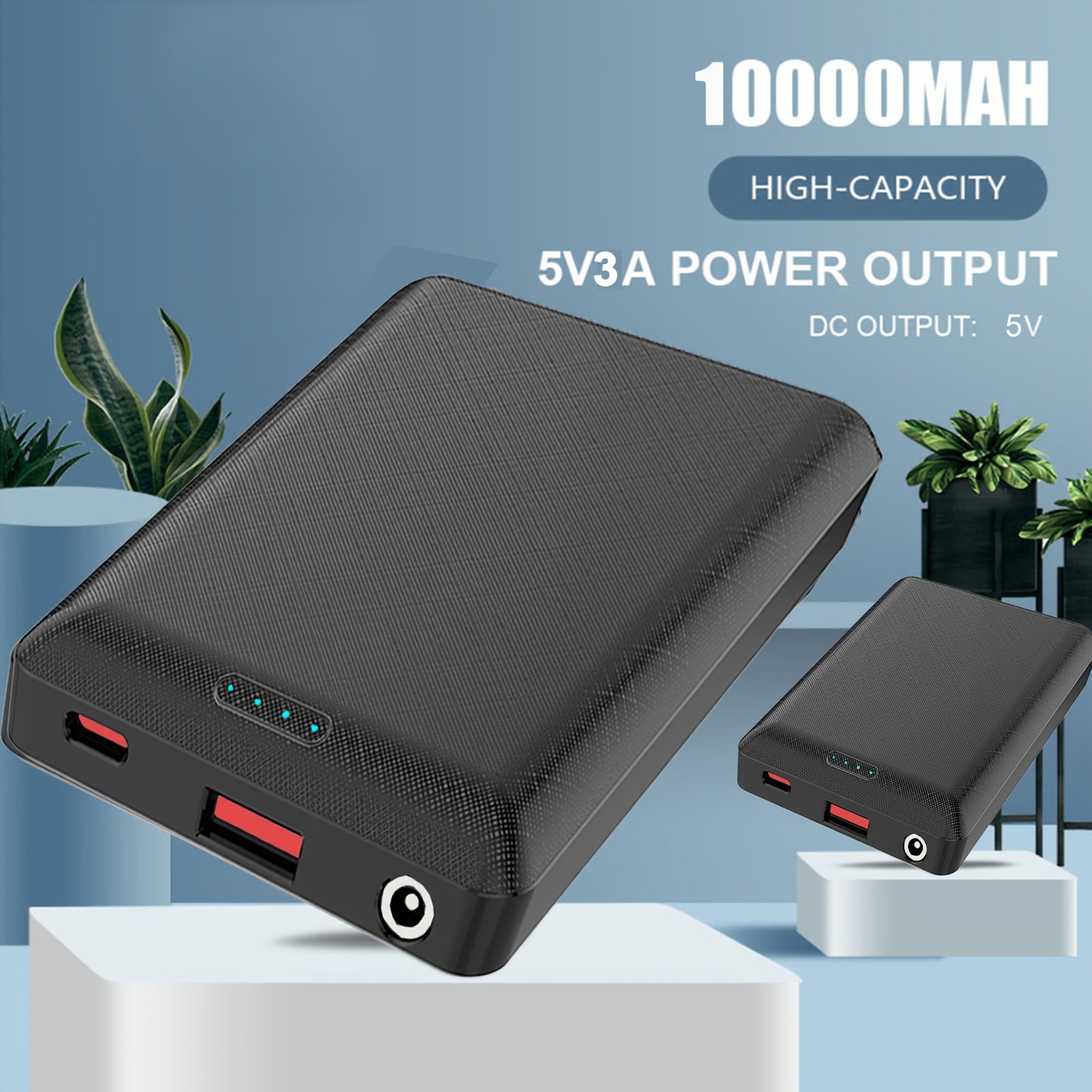 10000Mah Power Bank DC5V 3A Portable Charger External Battery Pack for Heating Vest Jacket Scarf Gloves Electric Heating Equipment