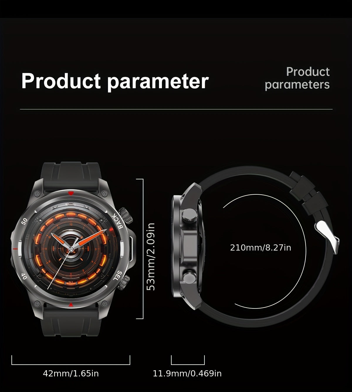 2024 New GPS Motion Trajectory Smart Watch for Men LED Lighting 360*360 HD Screen AI Voice Wireless Call NFC Smartwatch, Compass Sport Fitness Tracker Watches Outdoor Sports Smart Watch for Men Father's Day Gift