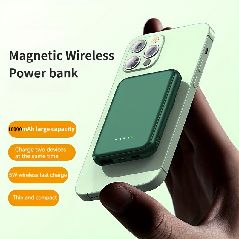 Ultra-Thin Magnetic Power Bank, 12900mAh Wireless Portable Charger, Wired 20W Fast Charging Battery Pack, Compatible with Magsafe, for iPhone 17/16/15/14/13/12 Series for SamSung for Android, Comes with USB C Charging Cable