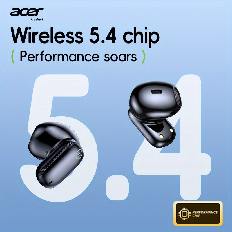 Acer OHR501 Wireless Audio Earbuds Feature a Semi-In-Ear Design with Noise Cancellation, Delivering High-Fidelity Sound Quality. These Music Earphones Are Ideal for Commuting And Fitness, Equipped with Touch Controls And Voice Call Noise Reduction