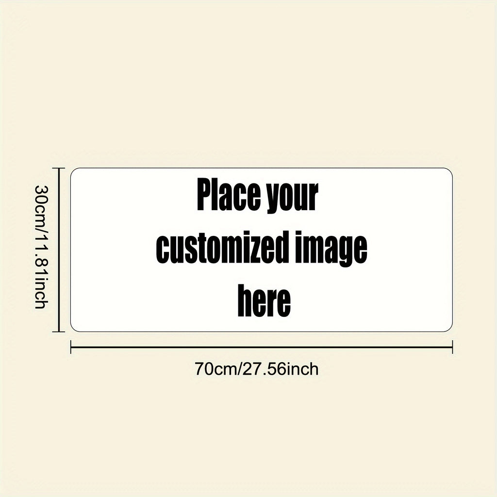 Personalized Large Mouse Pad And Desk Mat with Custom Photo/Text - Features a Non-Slip Base, Perfect for Office, Gaming, Or Home Use - Customize with Your Own Images Or Text - a Great Gift for Professionals And Gamers
