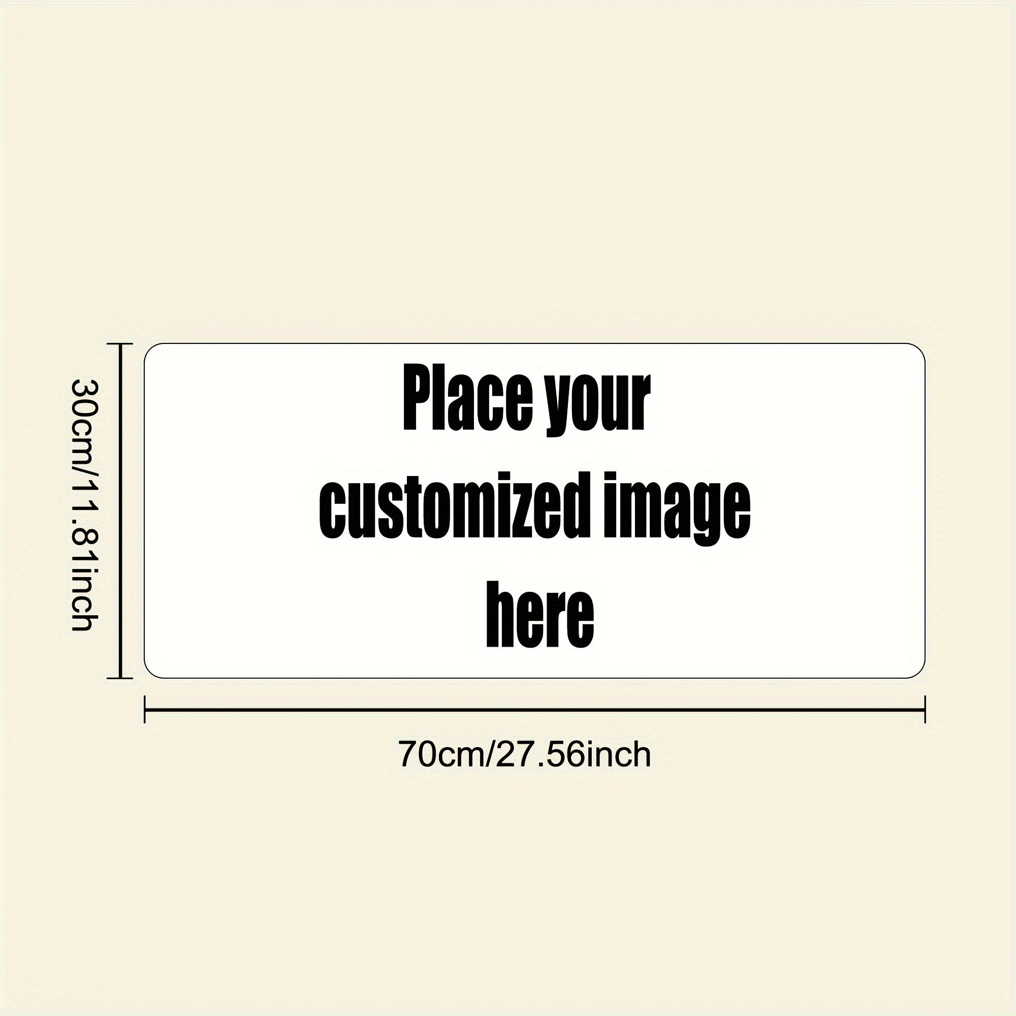 Personalized Large Mouse Pad And Desk Mat with Custom Photo/Text - Features a Non-Slip Base, Perfect for Office, Gaming, Or Home Use - Customize with Your Own Images Or Text - a Great Gift for Professionals And Gamers