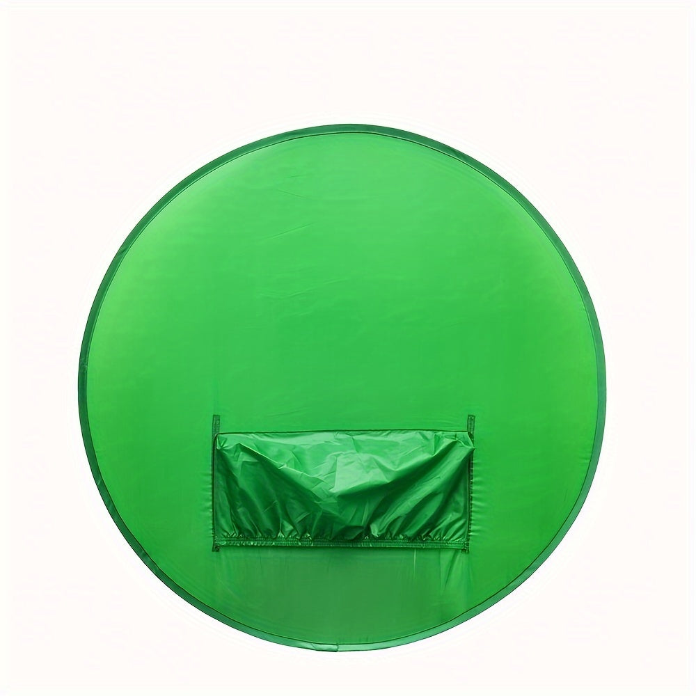 Collapsible Green Screen Backdrop with Chair Mount - Professional Chroma Key Studio Background for Vlogging, Streaming, and Video Chats - Portable, Durable Polyester Fabric, Easy Setup & Storage - Perfect for Home Studios, Beginners, and Content Creators,