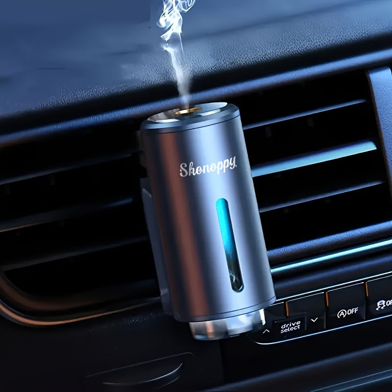 (Accessory 3 Bottles 10oz Essential Oils Sold Separately)Car Air Freshener Diffuser with 3/6 Bottles Freshener Perfume Fragrance, Lasts 45 Days, The Three Adjustable Intensity Levels, Portable Waterless Car Fresher