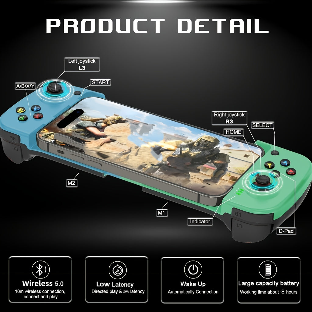 Wireless Gamepad for iPhone/ for Andriod/ for Steam Deck/ for PC Table Mobile Phone Controller Wired Game Controller Festival Gift