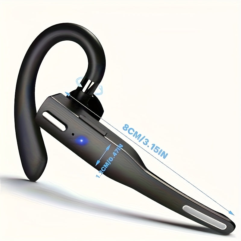Wireless Single-ear Business Earbuds, Headphones with Microphone, Driving Headphones, Business Headphones, LongHours Of Standby Time, Suitable for Voice Call/video/sports/driving/work