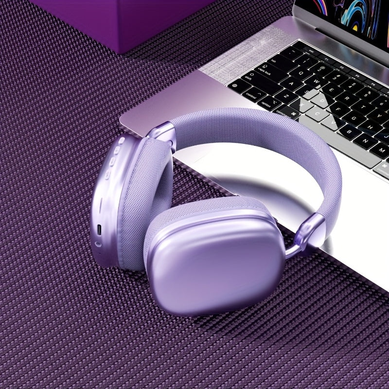 Wireless Earphones, Noise Cancelling Stereo Comfortable Earphones, Built-in High-definition Microphone, High Fidelity Stereo, Deep Bass, Suitable for Travel, Office, Laptops, Mobile Phones, Christmas Gifts