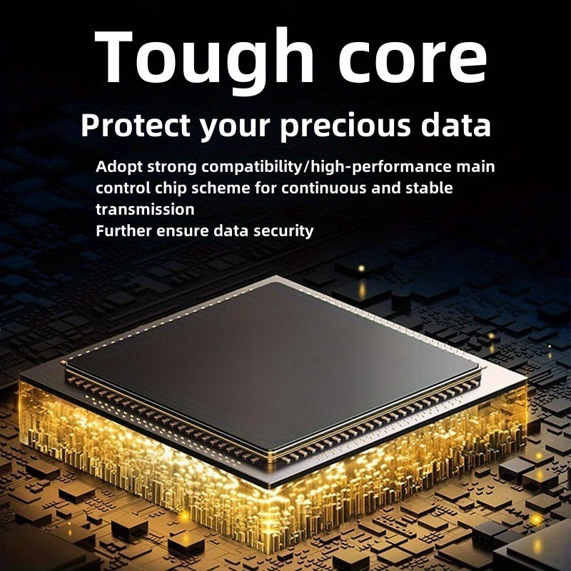 4TB High Speed Portable External Hard Drive USB 3.0 - Tool-Free Installation, PC/ Laptop/Office Large Capacity HDD, Exfat File System, /Video/Music Extended Backup (Black), Portable Storage Drive, Office Data Storage, Stylish Design
