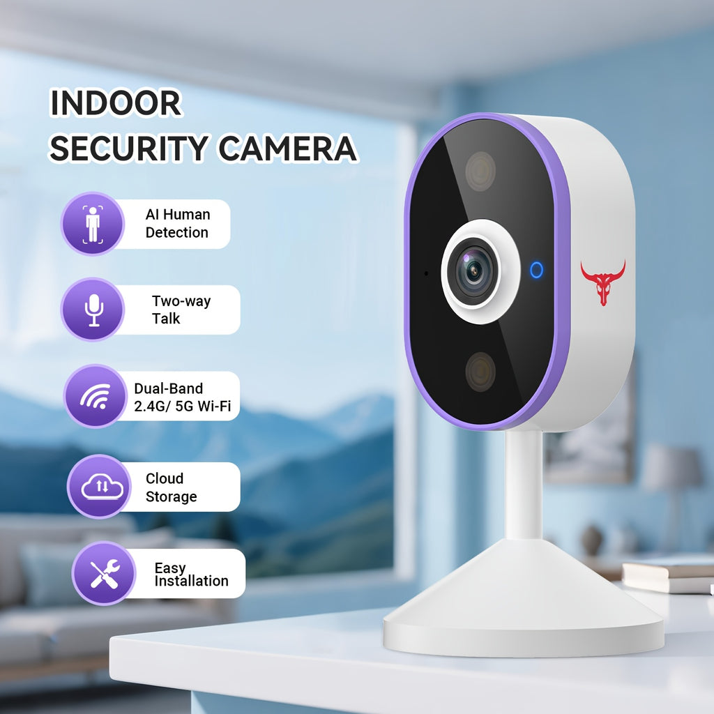 2K Wireless Smart Doorbell, WiFi Camera, Night Vision Function, Artificial Intelligence Snapshot, Rechargeable Battery, Photo And Video Taking, Two-way Intercom, Local Storage