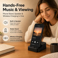 [Wireless Stand Speaker] 2026 New Wireless Stand, With Speaker And Emergency Charging, 360° Adjustable And Foldable Magnetic Wireless Speaker Stand, Portable Emergency Charger, Suitable For Iphone And Android Phones, Ideal For Home, Travel, And Office Use