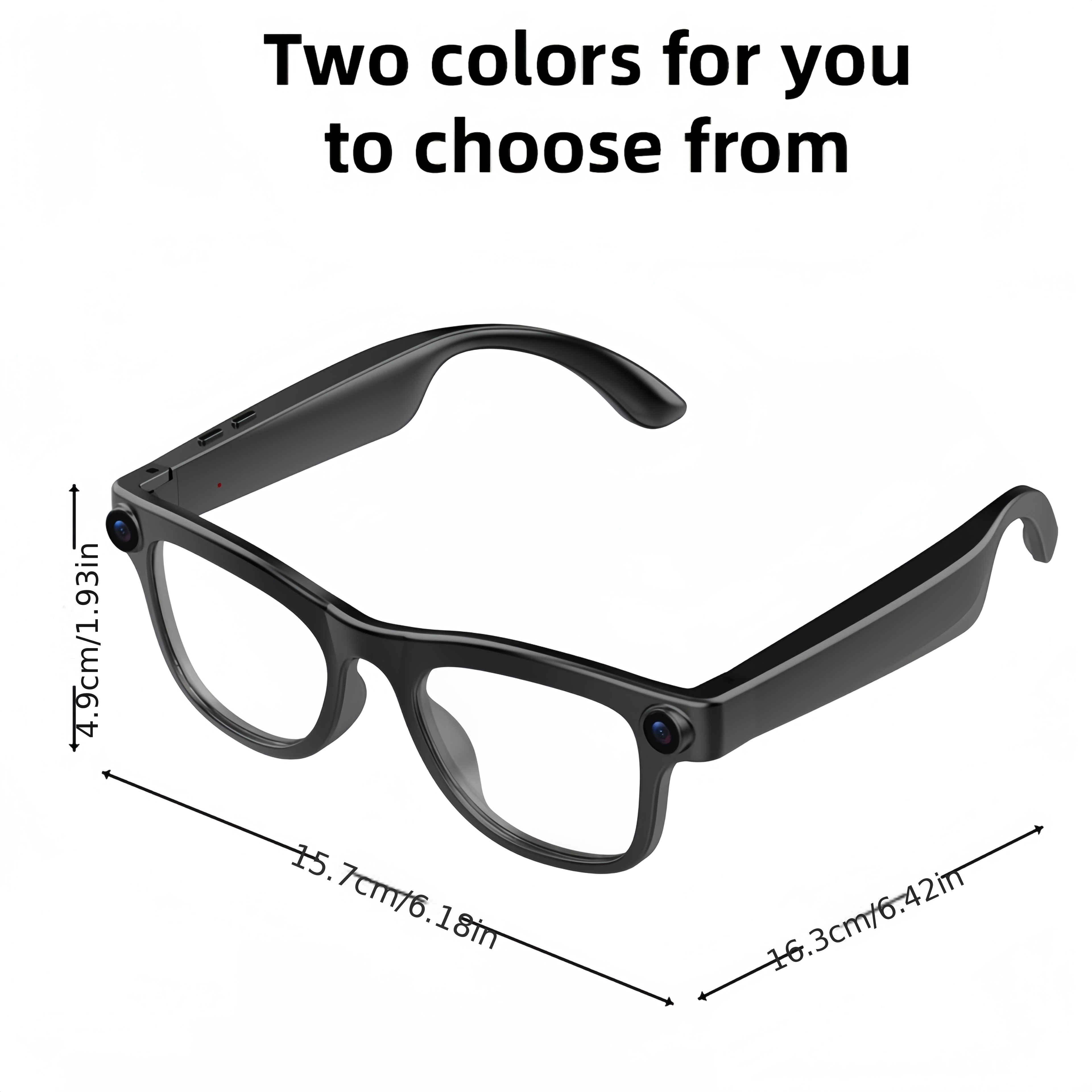 [200MP Dual Cameras] Klzo's Latest Wireless Smart Glasses, Ai-Enabled Camera Glasses with Dual Cameras And 200MP Resolution, Designed for Cycling And Sports Photography. Features Include Ultra-Long Battery Life, High-Fidelity Audio, And Touch-Activated Vo
