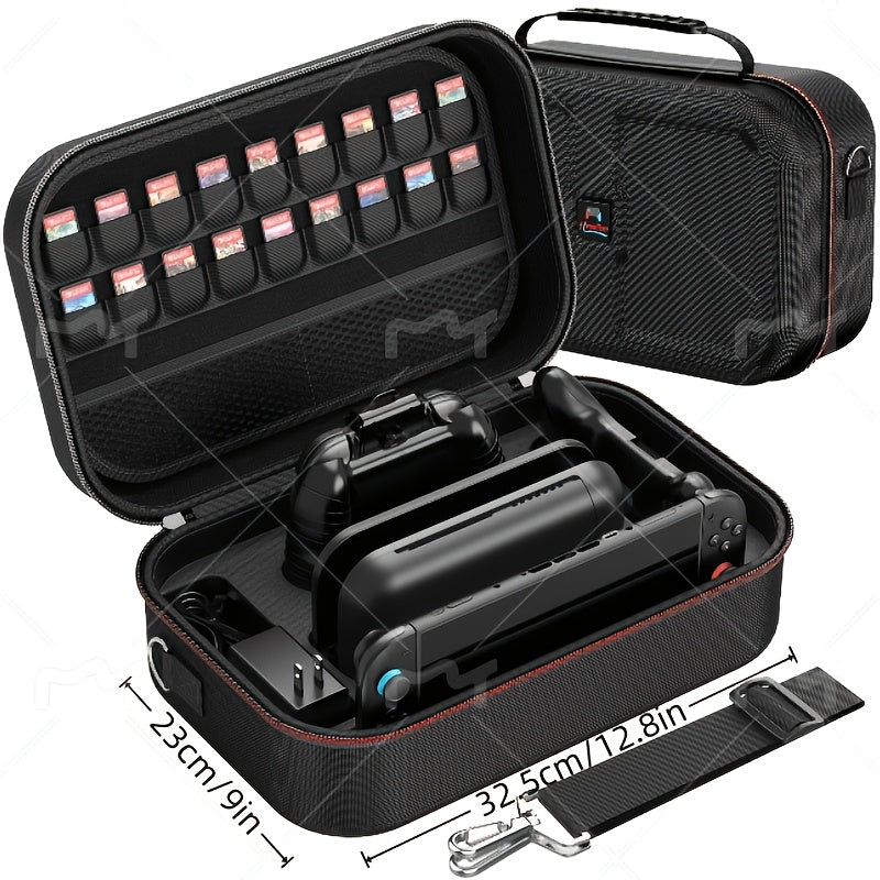 Extra Large Capacity for switch 2 Storage Bag, Made Of Durable Nylon Material, With Built-in Card Slot And Portable Shoulder Strap, Suitable For Switch 2 Game Accessories, Perfect Gift For Lovers And Ramadan