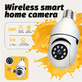 Wireless 3MP Bulb Security Camera with 5G & 2.4GHz WiFi, 360° Panoramic HD Indoor Monitoring System, Night Vision, Two-Way Audio, Smartphone App Control. Perfect for Home, Garage, Pet Monitoring, Indoor Surveillance., Pet Monitoring System