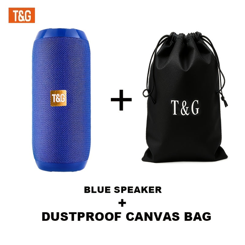 TG117 Portable Wireless Speaker - 10W High Definition Sound with Strong Bass | 1200Mah Battery | IPX4 | 33Ft Wireless Range | Hands-Free Calling | Multiple Playback Options (TF Card/Usb/Wireless/Aux) | Compact Design with Carry Strap | Ideal for Out
