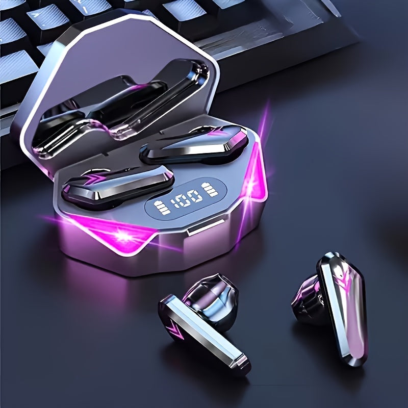 3/4pcs Set (1 Touch Control Black Gaming Headset + 1 Smart Speaker + 1 Wireless Bluetooth Earbuds with Free Fashion Watch) New High-Quality Luminous Gaming Headset (No Gift Box), Long-Lasting. Surround Sound, Immersive Experience. No Gift Box