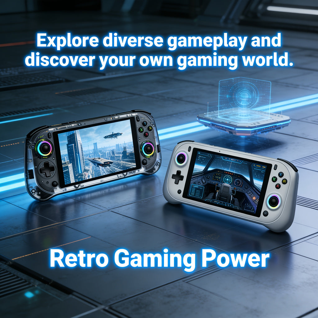 J55 Open-Source Handheld Console | 5.5-inch Online Global Multiplayer | 64GB Massive Storage | Ultra-Long Battery Life | Online Updates | High-End Portable Edition | Top 1 Popular Holiday Gift