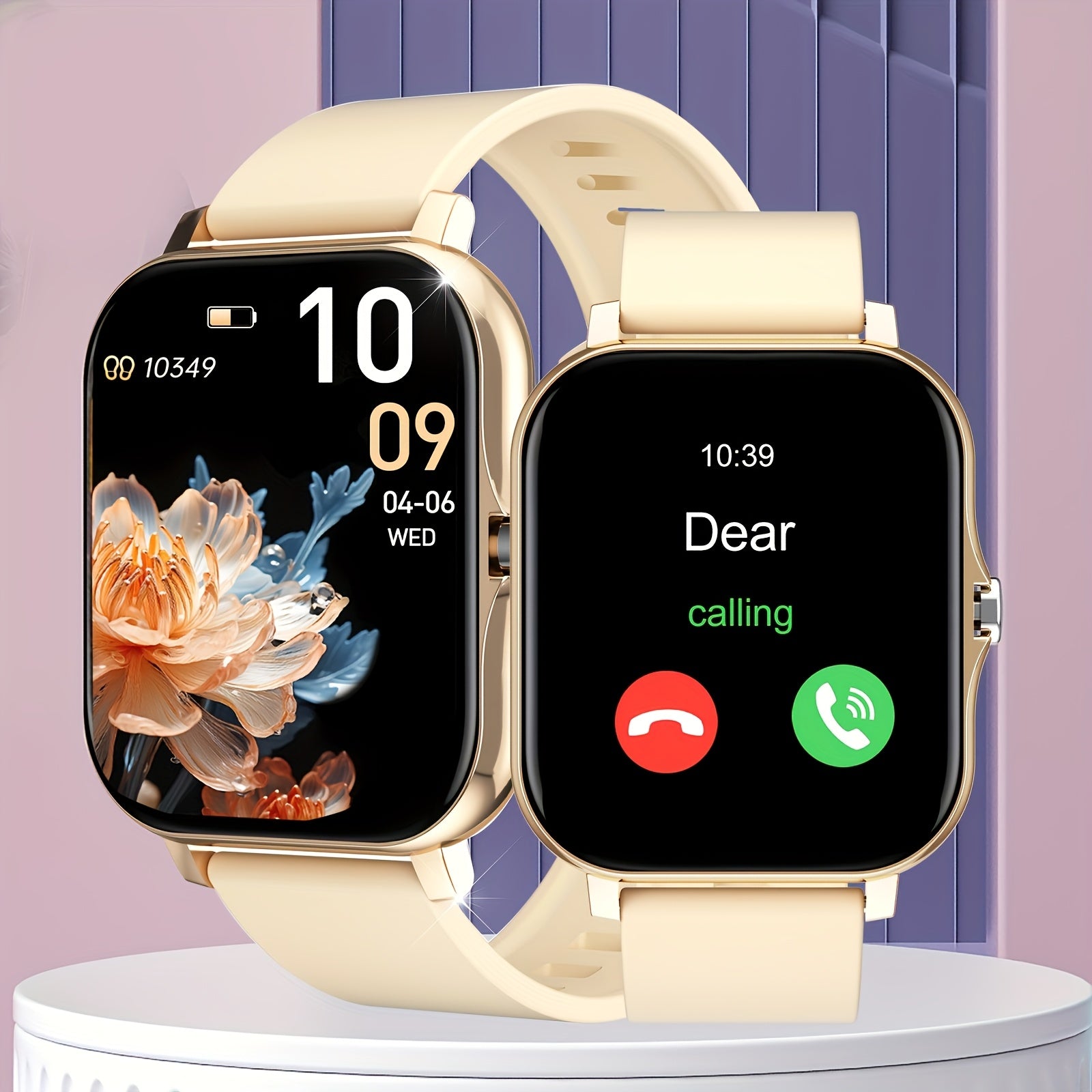 Brand New Large Screen Smart Watch, Compatible With IPhone/Android, HD Voice Call, Message Reminder, Multiple Sports Modes, Unisex, Suitable For Outdoor Sports, Daily Wear, Holiday Gifts, Valentine'S Day Gift
